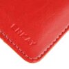 Enkay Horse Skin Pu Læder Stand Etui - Rød