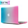 Macbook Pro 13" (2009-2012) - Smuk Regnbue Mat Pc Hard Cover