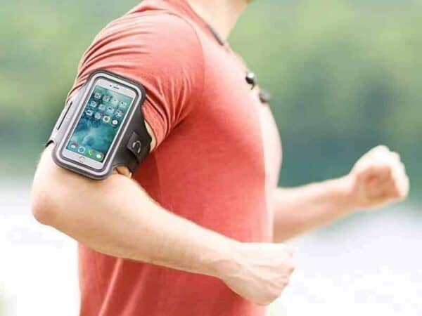 Mobilholder Løb - Gul 5,7"