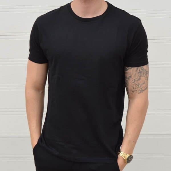 Basic T-shirt Crew Neck Sort