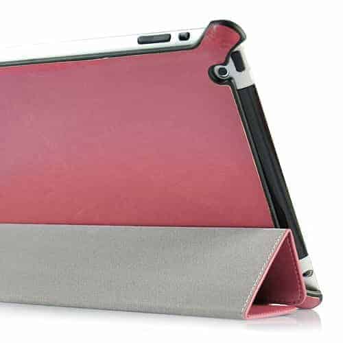 Ipad 2/3/4 - Kunstlæder Etui M. Stand - Pink
