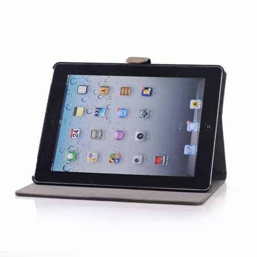 Ipad 2/3/4 - Magnetisk Retro Etui - Mørk Brun