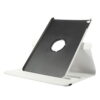 Ipad Air 2 (a1566, A1567) - 360 Graders Roterbart Stand Litchi Pu Læder Etui - Hvid