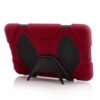 Ipad Mini 1/2/3 - Cool Robot Silikone Stand Hard Cover - Rød
