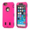 Iphone 6/6s - 2 I 1 Hybrid Plastik Og Silikone Cover - Magenta