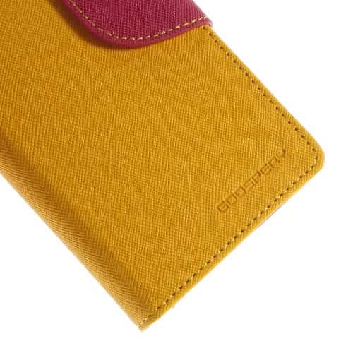 Iphone 6/6s - Mercury Goospery Luksus Pu Læder Cover - Gul