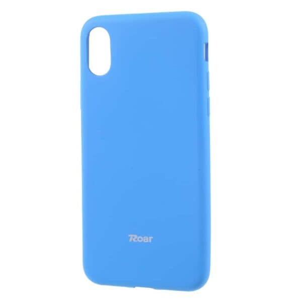 Iphone X – Blødt Gummi Cover Roar Korea – Lyseblå