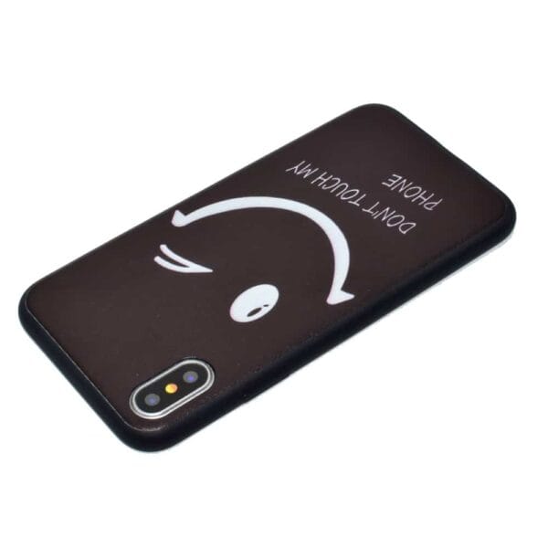 Iphone X – Gummi Cover Med Ultra Tyndt Design Og Printet Mønster – Smiley