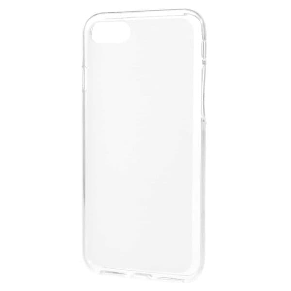 Iphone 8 – Gummi Cover Med Dobbeltsidet Mat Overflade – Hvid