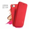 Iphone 7 – Lenuo Ledream Tyndt Pu Læder Flip Cover – Red