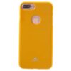 Iphone 8 Plus – Gummi Cover Med Funklende Pulver Design – Gul