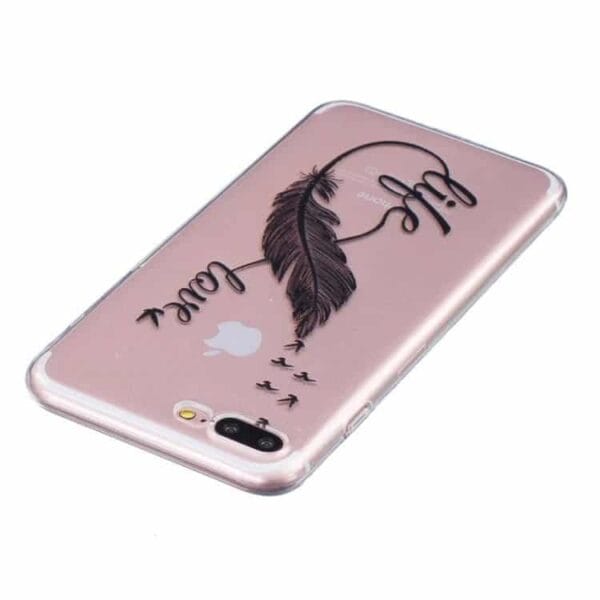 Iphone 7 Plus – Tyndt Tpu Etui – Fjer Og Fugle