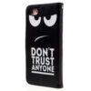 Iphone 8 – Kunstlæder Etui Pung Med Printet Mønster Og Håndrem – Do Not Trust Anyone