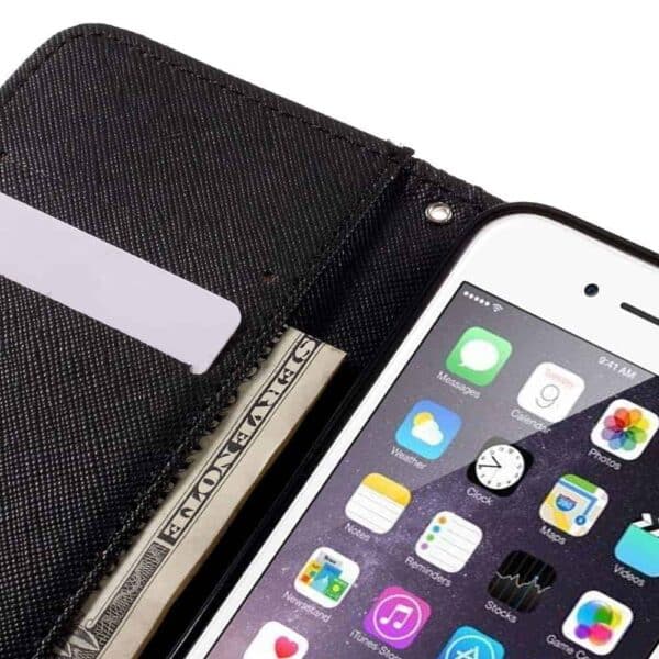 Iphone 8 – Kunstlæder Etui Pung Med Printet Mønster Og Håndrem – Do Not Trust Anyone