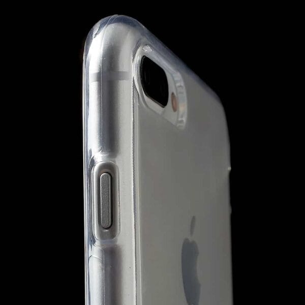 Iphone 8 Plus – Gummi Cover Med Funklende Pulver – Transparent