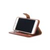Iphone 8 Plus – Indre Gummi Cover Og Kunstlæder Etui 2-i-1 – Brun