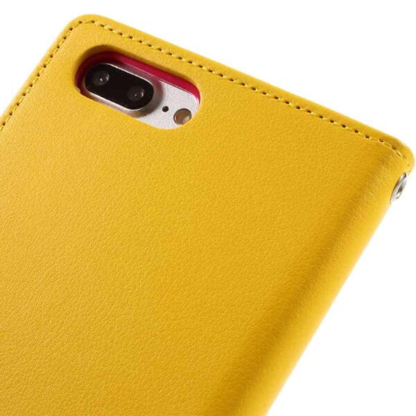 Iphone 8 Plus – Kunstlæder Pung Etui – Mercury Goospery – Gul