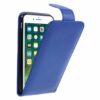 Iphone 8 – Kunstlæder Cover Med Vertikalt Flip – Blå
