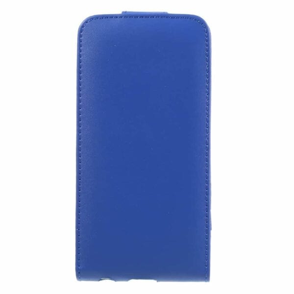 Iphone 8 – Kunstlæder Cover Med Vertikalt Flip – Blå