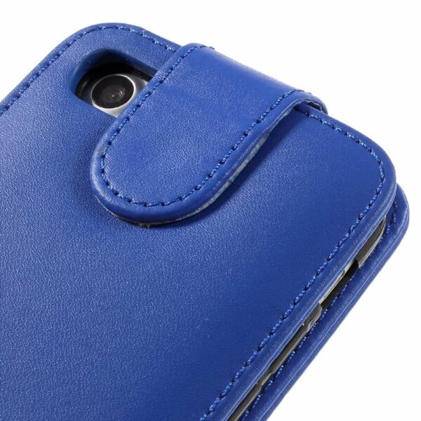 Iphone 8 – Kunstlæder Cover Med Vertikalt Flip – Blå