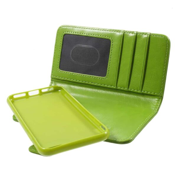 Iphone 8 – Kunstlæder Og Gummi Cover 2-i-1 – Grøn