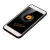 Iphone 8 Plus – Gummi Cover Med Overtrukket Kunstlæder Med Boheme Stil – Sort