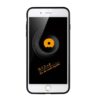 Iphone 8 Plus – Gummi Cover Med Overtrukket Kunstlæder Med Boheme Stil – Brun