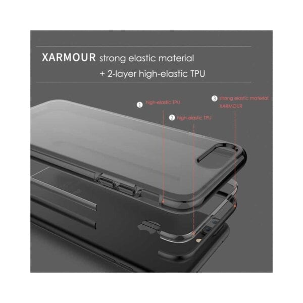 Iphone 8 – Gummi Cover Med Stødabsorberende Funktion – Orange