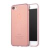 Iphone 8 – Gummi Cover Med Kulfiber Look – Rosaguld
