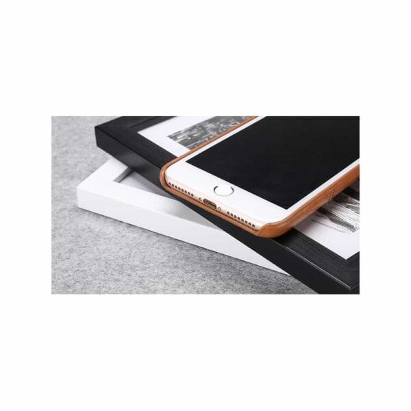 Iphone 7 Plus – Fierre Shann Judo Ægte Læder Skin Pc Back Cover – Brun
