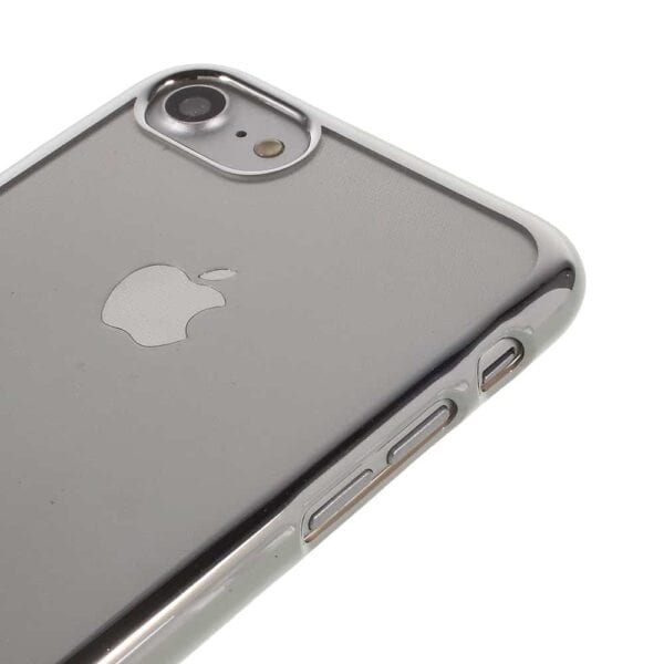 Iphone 8 – Klart Gummi Cover – Mercury Goospery – Sølv