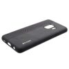 Samsung Galaxy S9 G960 Læder Etui Med Tpu Kanter – Sort