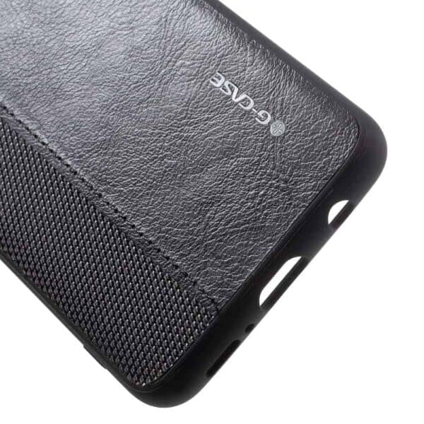 Samsung Galaxy S9 G960 Læder Etui Med Tpu Kanter – Sort