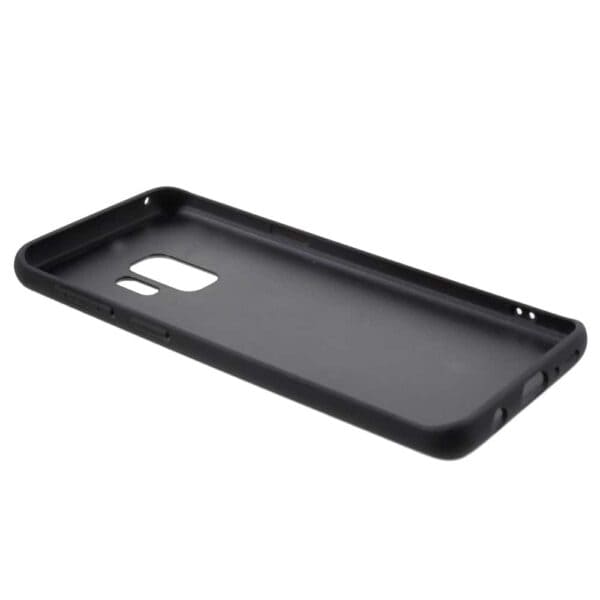 Samsung Galaxy S9 G960 Læder Etui Med Tpu Kanter – Sort