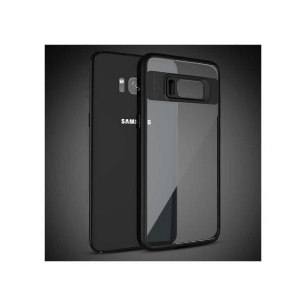 Galaxy S8 Plus – Ipaky Hybrid Tou Ramme Og Klar Akryl Back Cover – Sort
