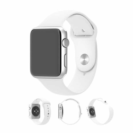 Apple Watch 38mm – 40mm Xincuco Silikone Sportsarmbånd – Hvid