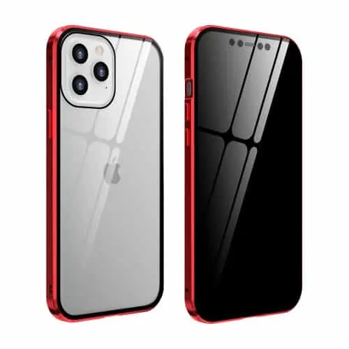 Iphone 12 Pro Max Privacy Perfect Cover Rød