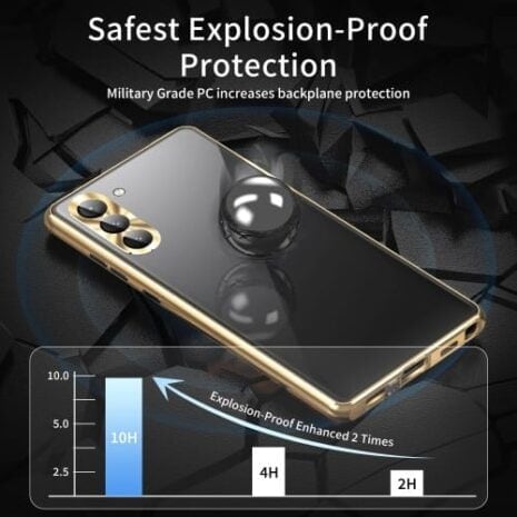 Samsung Galaxy S23 Plus Privacy Perfect Cover - Guld