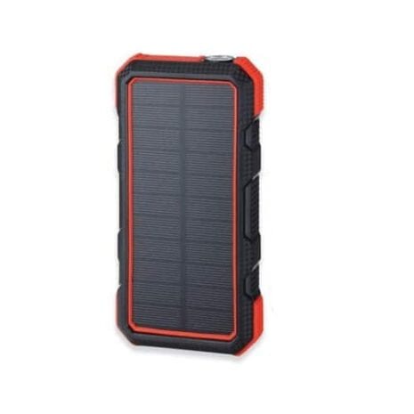 20000 Mah Solar Power Bank - Rød