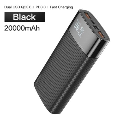 Kuulaa 20000 Mah Powerbank Sort