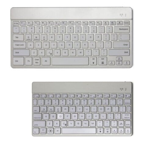 Trendgear F16s Dansk Layout Trådsløst Bluetooth Tastatur M/led Backlight - Sølv