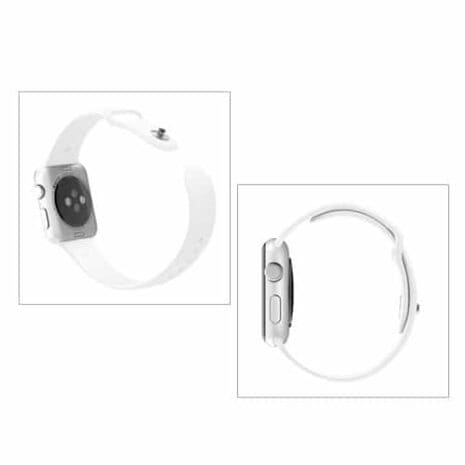 Apple Watch 42mm - 44mm Xincuco Silikone Sportsarmbånd - Hvid