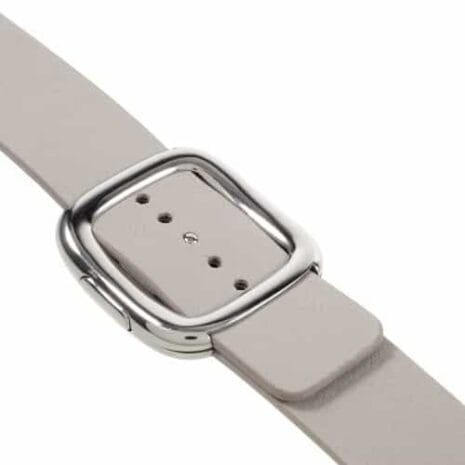 Apple Watch 38mm - 40mm Moderne Ægte Læder Armbånd - Grå