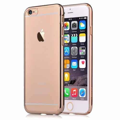 Iphone 6/6s - Devia Mat Skær Tyndt 0.8mm Hard Pc Cover - Guldfarve