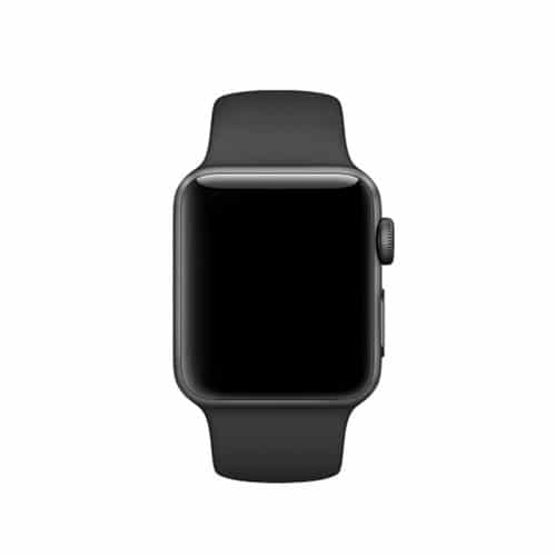 Apple Watch 42mm Silikone Urrem Sort