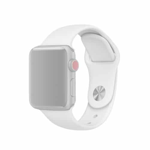 Apple Watch 44mm Silikone Urrem Hvid