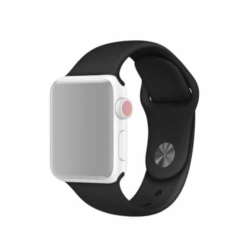 Apple Watch 38mm Silikone Urrem Sort