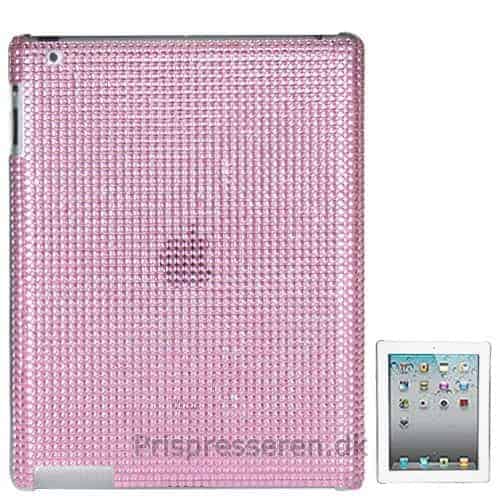 Starry Rhinestone Hard Shell Case (high Quality) Til Ipad 2 - Pink