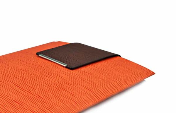 Simpelt Design Super Slim Læder Taske - Orange