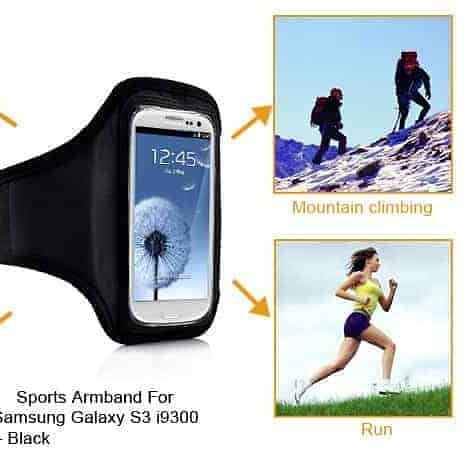Samsung Galaxy S3 – Sports Armbånd – Sort